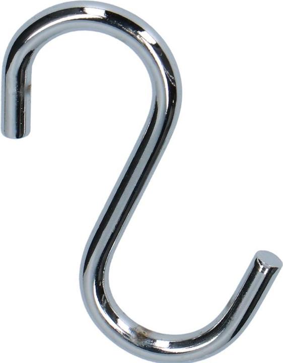 Actual product image OK-Line S-hook closed, zamak stainless steel effect