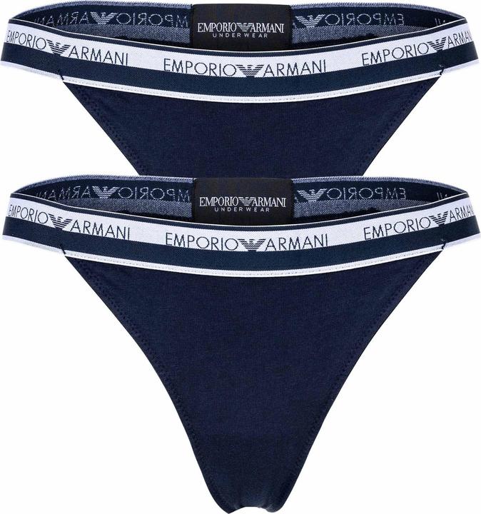 Emporio Armani BI-PACK T-THONG Iconic Logoband (M, 2er Pack)