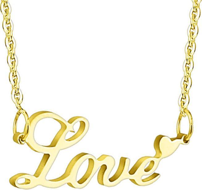Immagine prodotto Star Piercing Ciondolo a catena placcato oro Love (Acciaio chirurgico 316L, senza ottone)