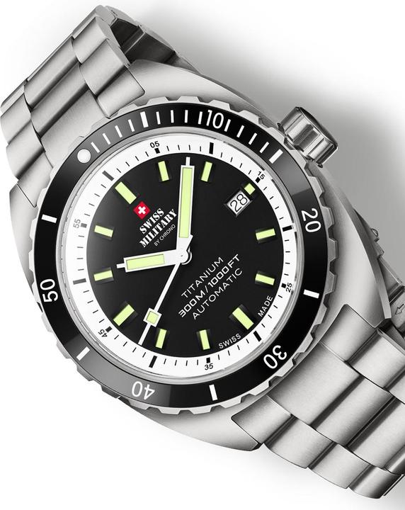 Produktbild Swiss Military SMA34100.02 Diver Titanium Automatik 42mm 30ATM (Taucheruhr, 42 mm)