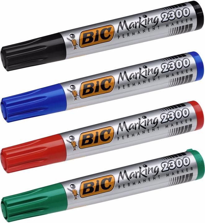 Actual product image Bic Permanent marker Making 2300 ECOlutions 4 pieces (Multicoloured, 5.50 mm, 4 x)