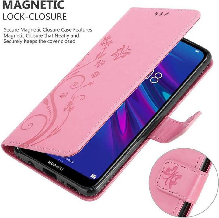 Productafbeelding Cadorabo Bloemen Boekomslag (Huawei Y6 (2019))