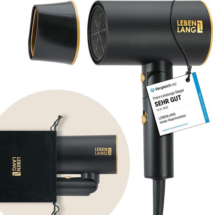 Actual product image Lebenlang Ionen-Haartrockner