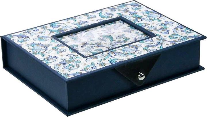 Safe blau Ringkassette Leonardo für Ringegross