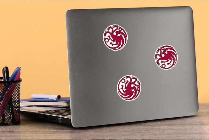 Actual product image Game of Thrones Deluxe Targaryen Stickers (Pack of 50)