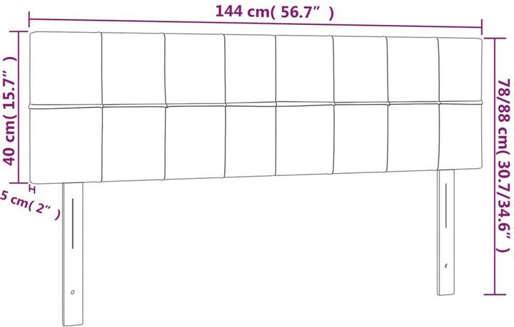Produktbild VidaXL Alyssa (144 x 5 x 88 cm)