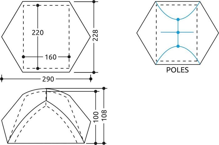 Image du produit Camp Minima 3 Evo (Tente igloo, 0.00 kg, 3 personnes)