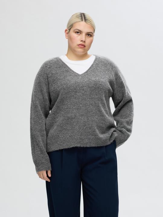 Actual product image Selected Femme V-neck knit jumper (XS)