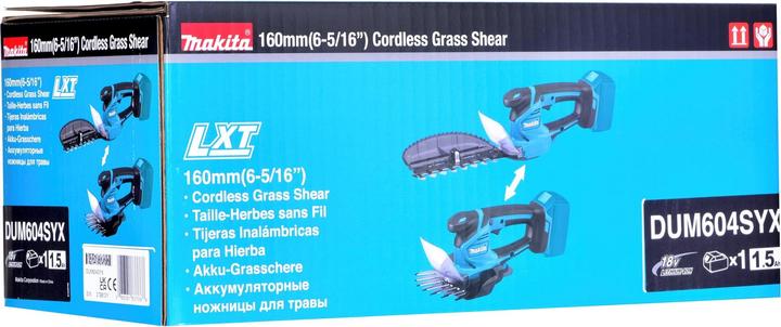 Immagine prodotto Makita Forbici per erba e arbusti DUM604SYX 18 V, 1x1,5 Ah (Tagliasiepi a batteria)