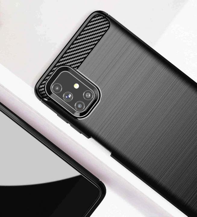 Actual product image Screenguard Samsung Galaxy M51 Cover Carbon Brushed Soft TPU (Samsung Galaxy M51)
