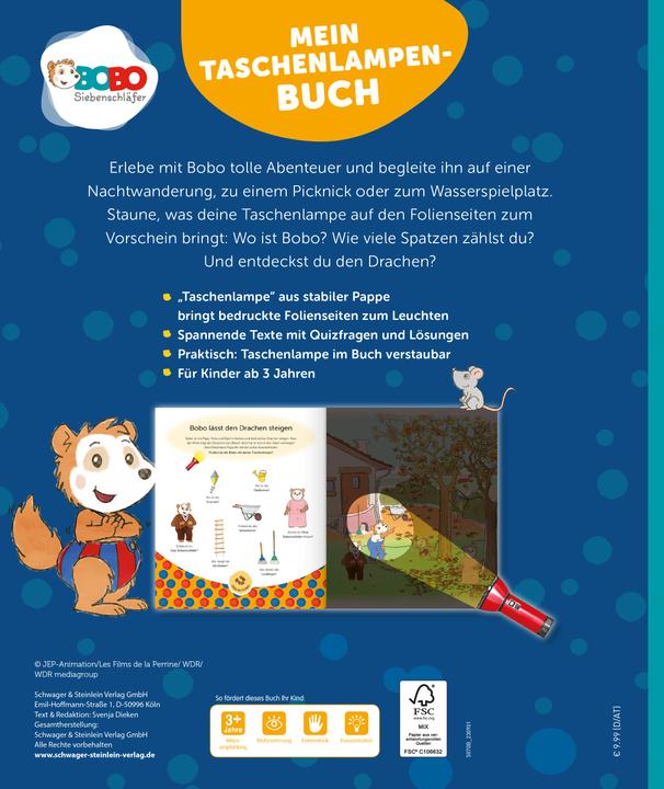 Actual product image Bobo Siebenschläfer - Mein Taschenlampenbuch (German, Svenja Dieken, 2024)