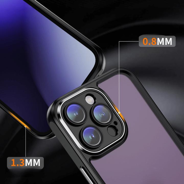 Immagine prodotto Cover-Discount iPhone 15 Pro Max - Custodia con protezione per fotocamera nera (Apple iPhone 15 Pro Max)