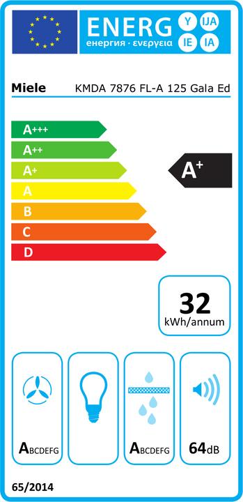 Energy Label Miele KMDA 7876 FL-A 125 Gala Ed
