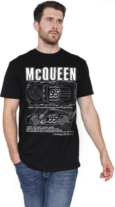 Immagine prodotto Cars Maglietta Saetta Mcqueen Outline Uomo (XL)