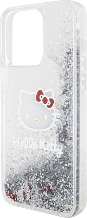 Produktbild Hello Kitty HKHCP15LLIKHET iPhone 15 Pro 6.1" srebrny/silver hardcase Liquid Glitter Charms Kitty He (Apple iPhone 15 Pro)