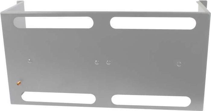Allnet 19"zbh. Gerätehalter für Hutschiene/DIN-Rail Geräte, T150mm/5HE, Lichtgrau, Frontmontage