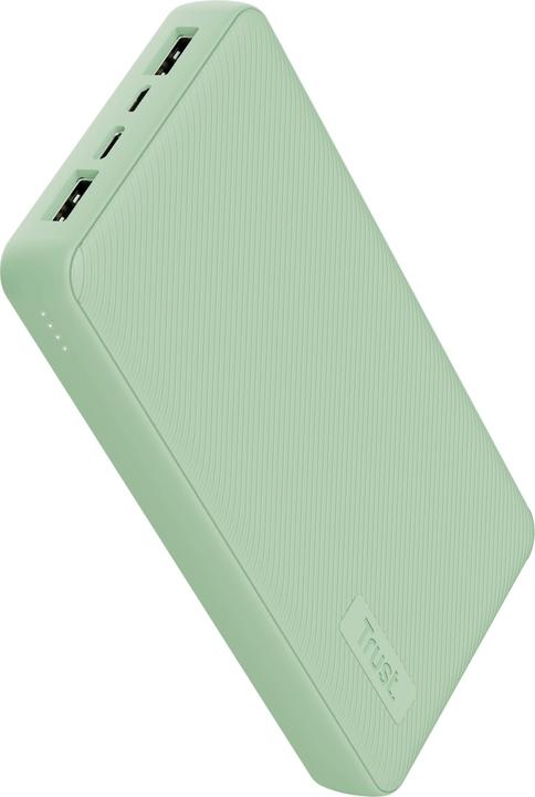 Actual product image Trust POWER BANK USB 20000MAH/PRIMO GREEN 25027 (20000 mAh, 15 W, 74 Wh)