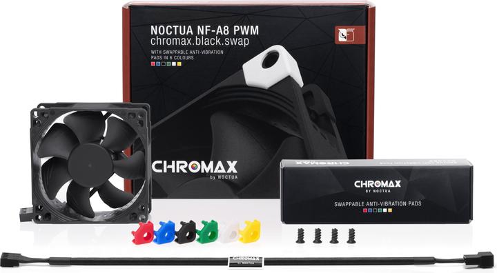 Actual product image Noctua PC fan NF-A8 PWM chromax (80 mm, 1 x)