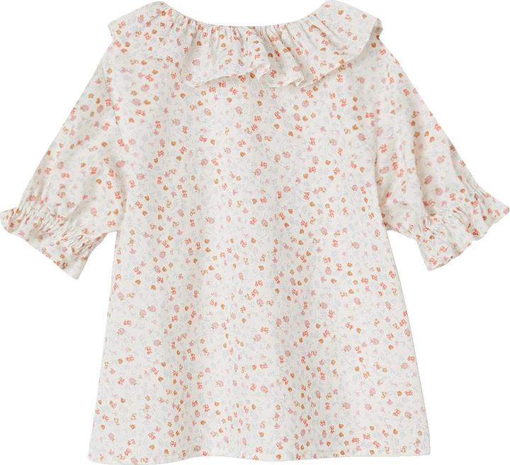 Actual product image Vertbaudet Girls' muslin blouse with collar (98)