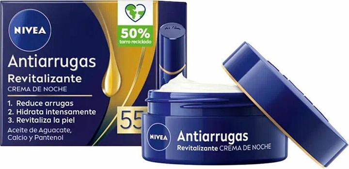 Produktbild NIVEA Anti-Falten Nacht Revitalisierungscreme 50ml 55+ Jahre (50 ml, Nachtcreme)