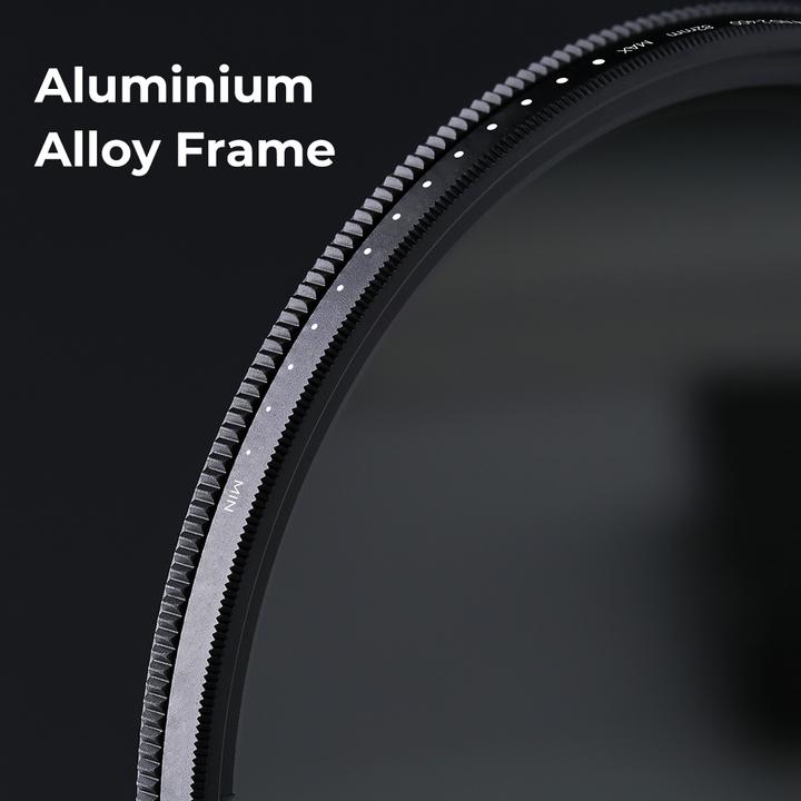 Image du produit K&F Concept Filtre pour objectif 37MM ND2-ND400 variable (1-9 diaphragmes), filtre à densité neutre ajustable (Filtre de couleur neutre)