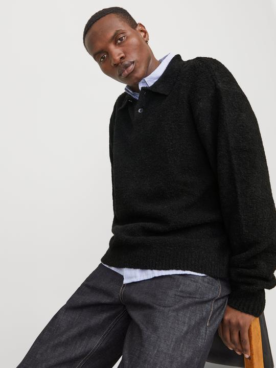 Actual product image Jack & Jones Jprwinter Knit Boucle Polo Styd Aw24 (XL)