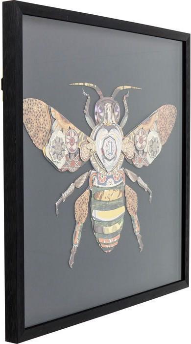 Actual product image Designlife Picture Frame Art Bee 60x60cm (60 x 60 cm)