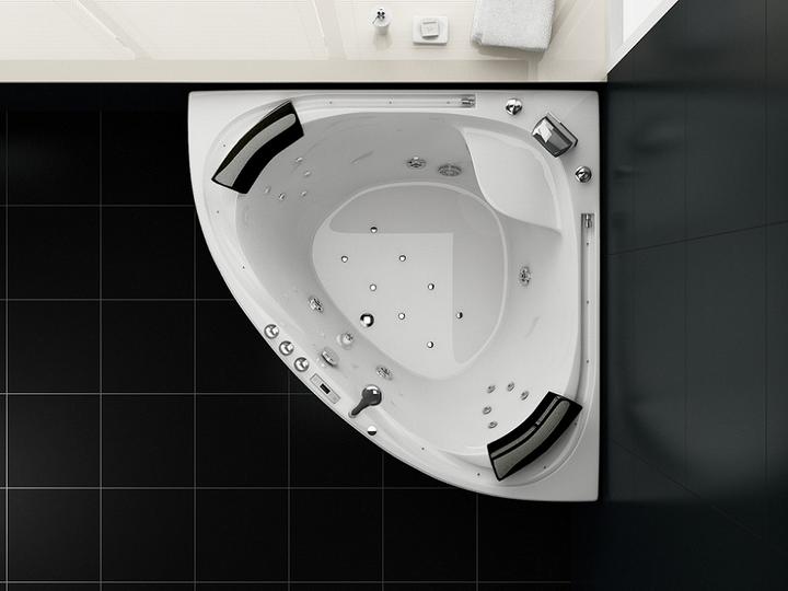 Immagine prodotto Jet-Line Idromassaggio VILLA SABRINA bianco 1,6x1,6 m completamente attrezzato a cascata (160 cm, 160000 cm)