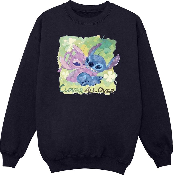 Produktbild Disney Lilo And Stitch St Patrick's Day Clover Sweatshirt (M)