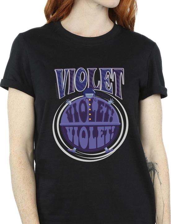 Immagine prodotto Willy Wonka & the Chocolate Factory Violet Turning Violet Maglietta Ampia Donna (L)