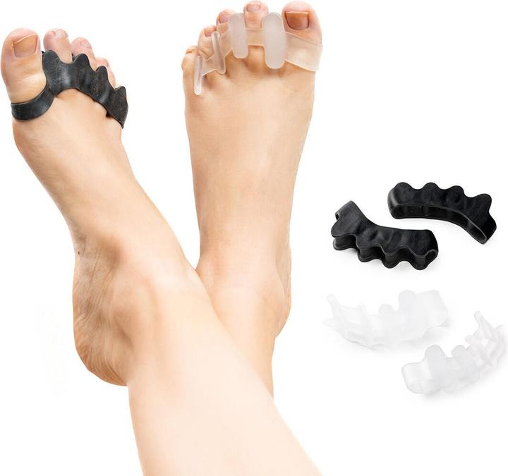 Actual product image InnovaGoods Toe spreader for relaxation and sport Toelax 4 pieces (Toe separators)