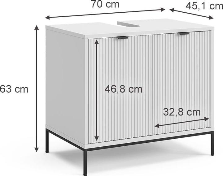 Actual product image Vicco Eliza (60 x 45 x 63 cm)