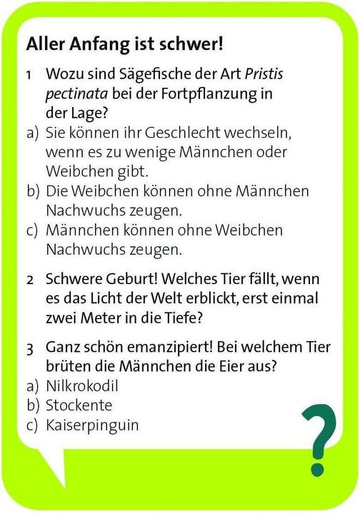 Actual product image Pocket Quiz Crazy Nature (German)