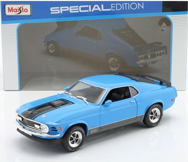 Image du produit Maisto Ford Mustang Mach 1 1970 1/18 bleue