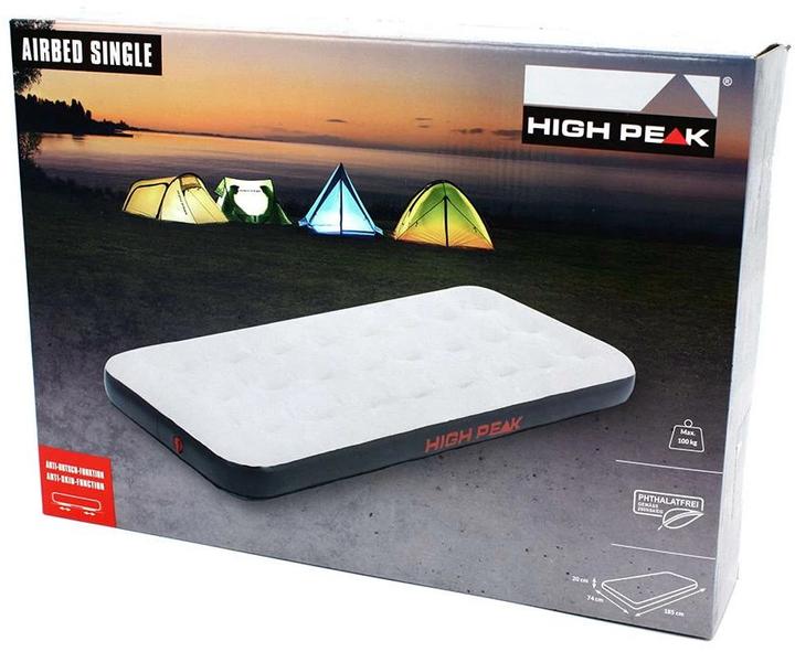 Image du produit High Peak Lit gonflable 185x74x20cm Airbed Single Airbed