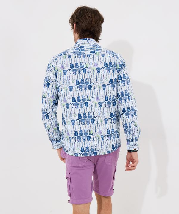 Immagine prodotto Joe Browns Sketchy Guitar Print Long Sleeve Shirt (XXL)