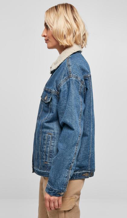 Actual product image Urban Classics Ladies Oversized Sherpa Denim Jacket (4XL)