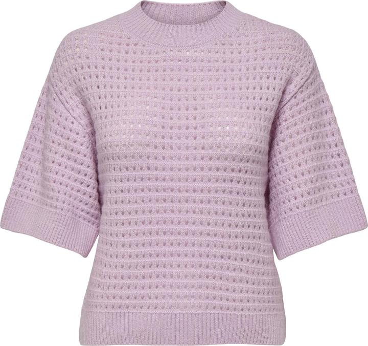 Produktbild JdY Knit Fit Rundhals Gerippte Ärmelbündchen Tief angesetzte Schulter Pullover Strickpullover (M)