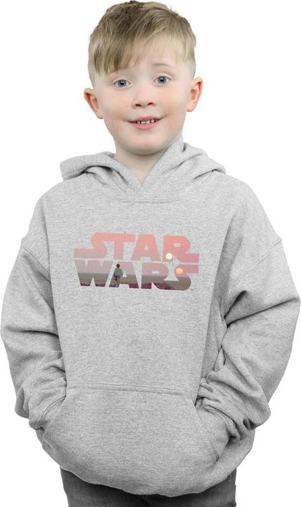 Immagine prodotto Star Wars Tatooine Logo Felpa con Cappuccio Ragazzi (152, 158)