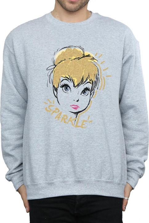 Actual product image Disney Mens Tinkerbell Sparkle Sweatshirt (M)