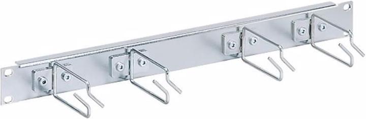 Actual product image R&M Cable management panel 19 1U steel, screwed shunting brackets
