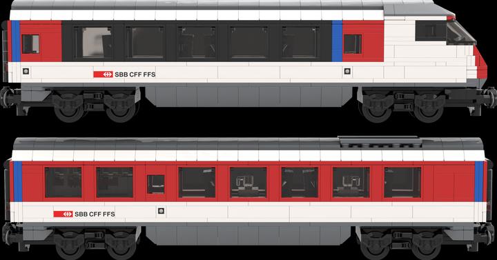Produktbild Mobabricks SBB InterCity Ergänzungsset (LEGO City kompatibel)