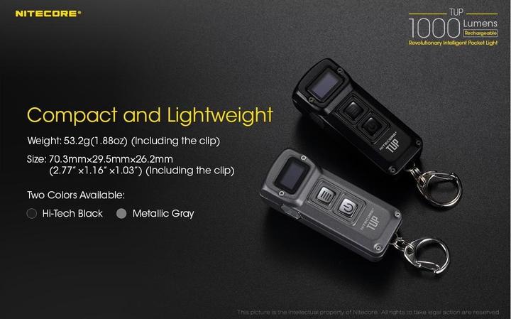 Produktbild Nitecore TUP - schwarz (7.03 cm, 1000 lm)
