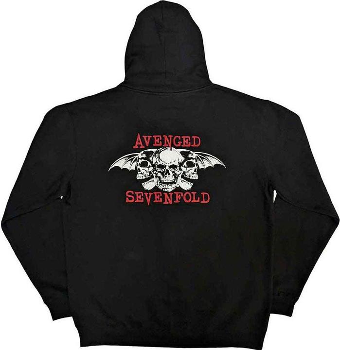 Actual product image Avenged Sevenfold Unisex Adult Dead Head Back Print Full Zip Hoodie (XXL)