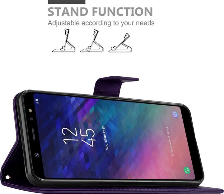 Actual product image Cadorabo Flower Book Cover (Samsung Galaxy A6+)