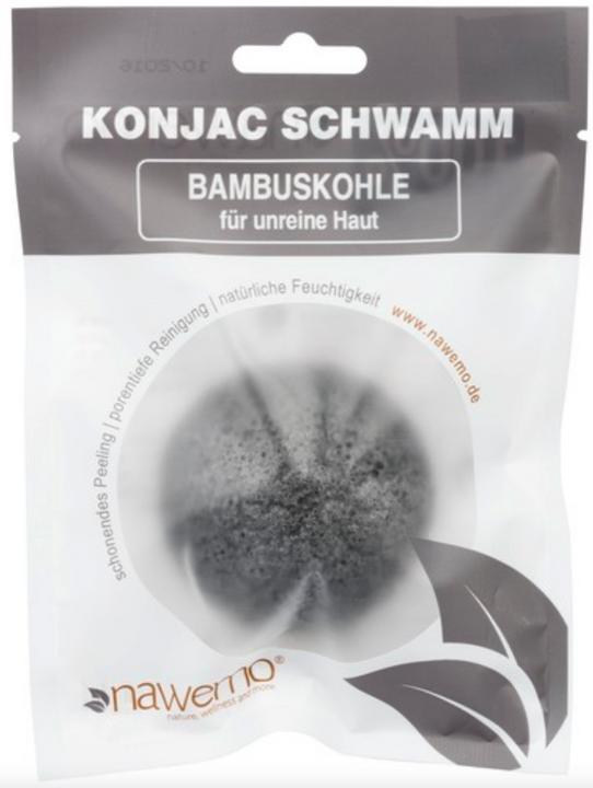 Produktbild Nawemo Konjac Schwamm BAMBUSKOHLE