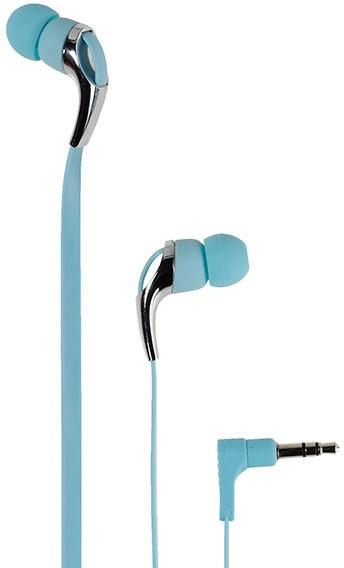 Produktbild Vivanco Neon Buds Wired Headphones In-ear Music Blue, Metallic (Kabelgebunden)