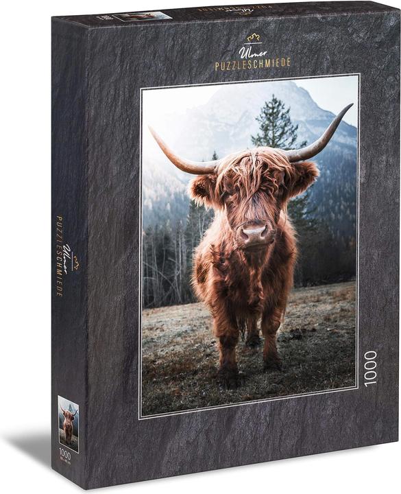 Actual product image Ulmer Puzzleschmiede Animal puzzle?Highland? (1000-piece) (1000 pieces)