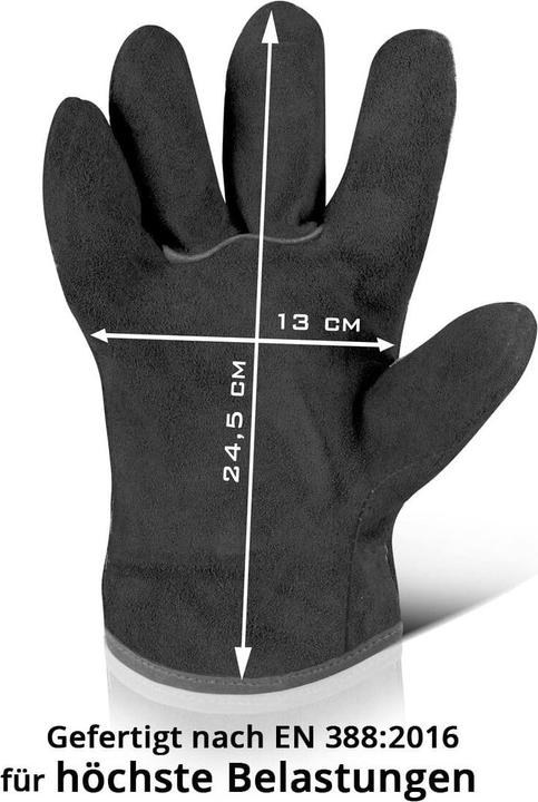 Actual product image Stahlwerk Heat-resistant welding gloves made from high-quality split leather (XL)