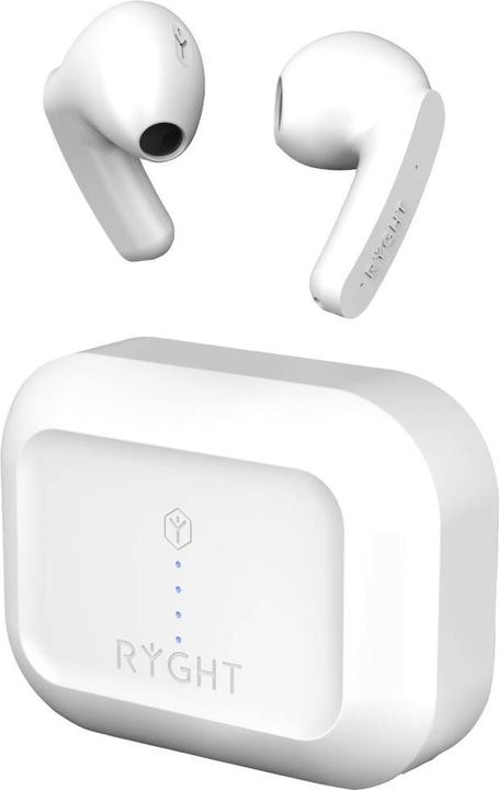 Image du produit Ryght Casque intra-auriculaire MINO Bluetooth® stéréo Microphone blanc Réduction du bruit Indicateur de (ANC, Filaire)